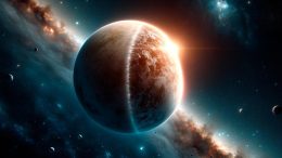 Shrinking Exoplanet Illustration