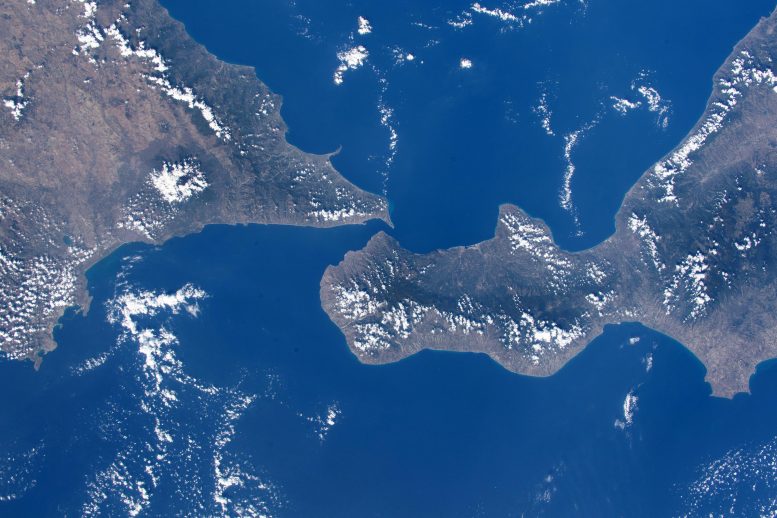 Sicily and Southern Italy From ISS