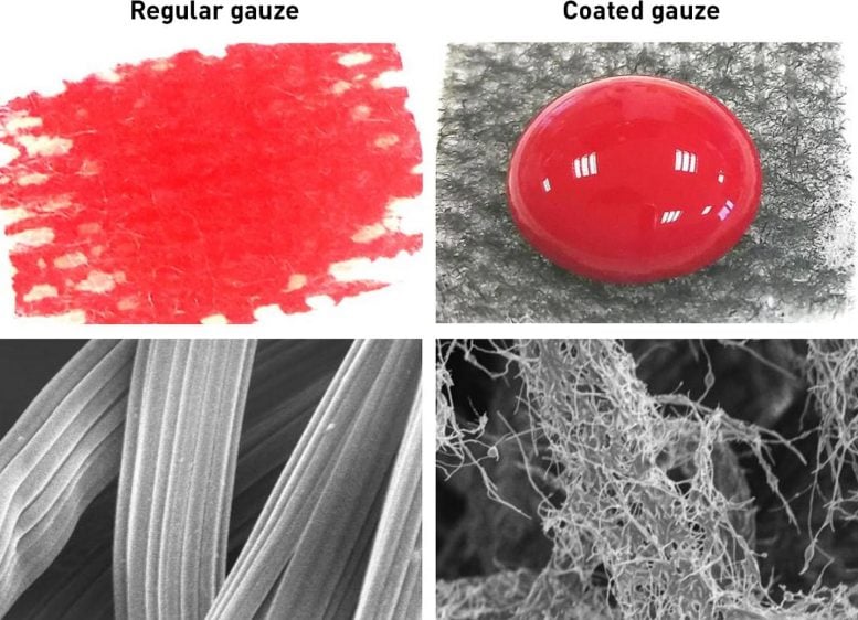 Silicone and Carbon Nanofiber Coated Gauze