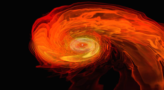 Simulation Shows Neutron Stars Ripping Each Other Apart to Form a Black Hole