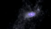 Simulation Shows the Formation of a Massive Galaxy During the First 2 Billion Years of the Universe