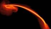 Simulation of Black Hole Flare