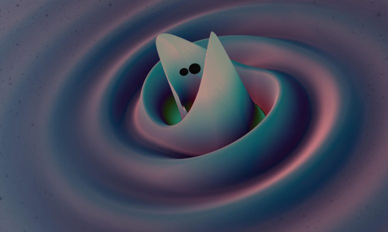 Simulation of a Merging Binary Black Hole System