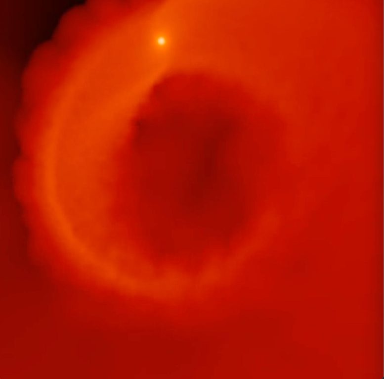 Simulation of the Early Stages of Burst Star