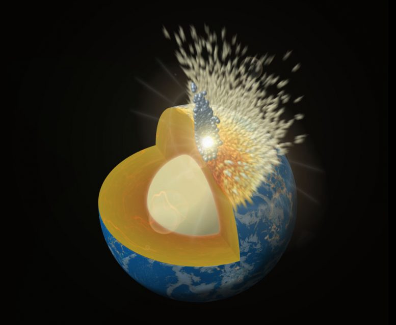 Simulations Show How Massive Collisions Delivered Metal to Early Earth