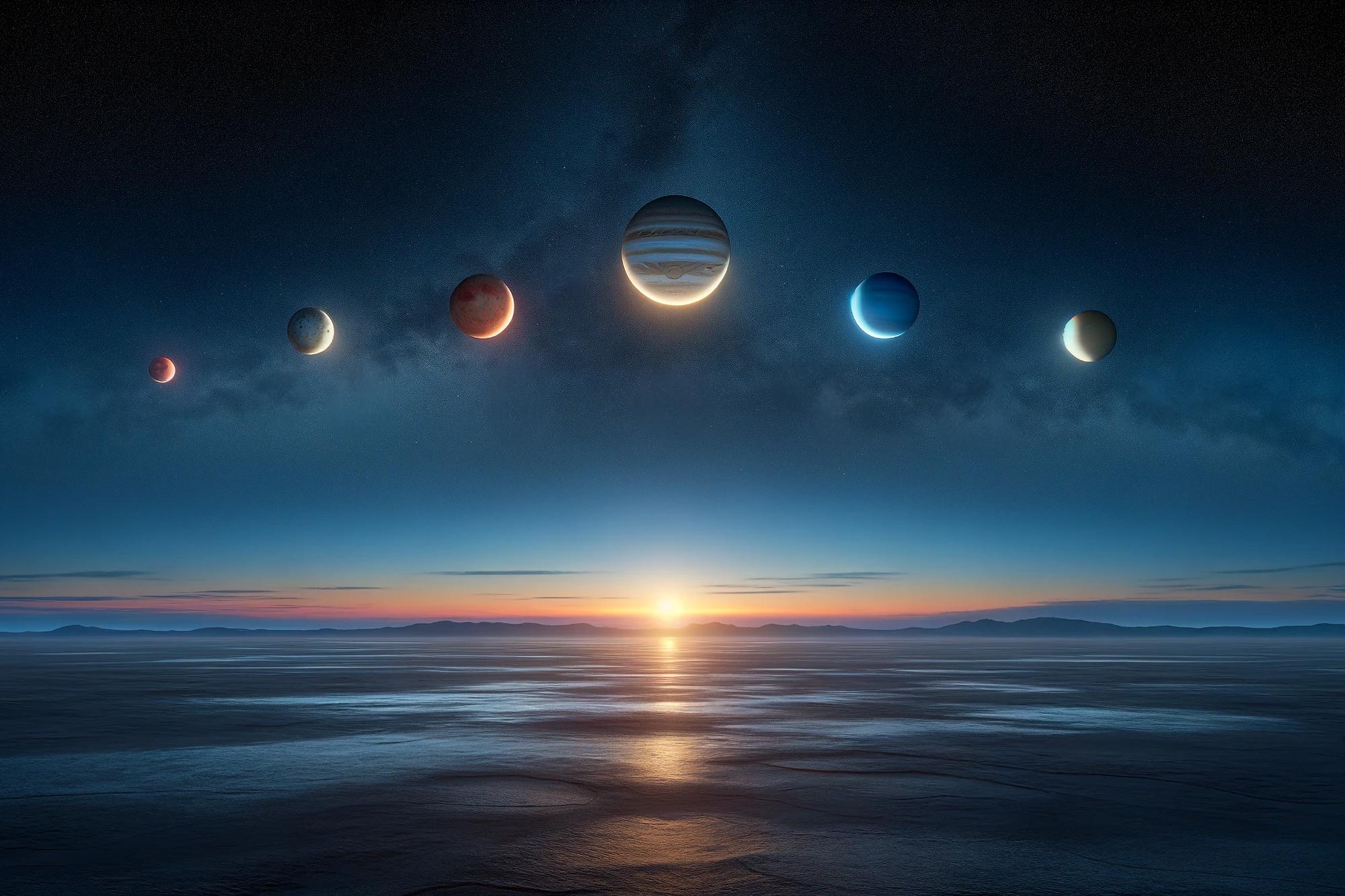 Не пропустите «Планетарный парад» — наблюдайте, как шесть планет выстраиваются в ряд на редком зрелище.