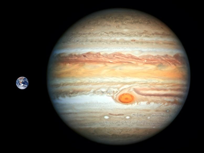 Size Comparison Earth Jupiter