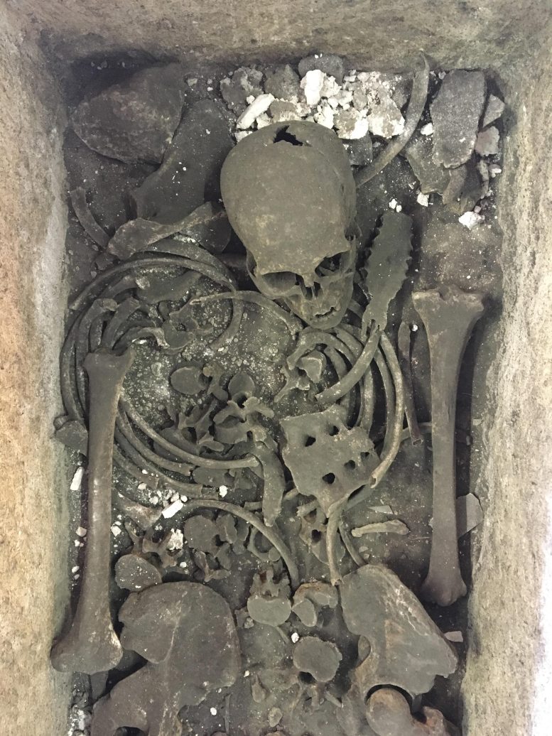 Skeletal Remains Inside Westminster Abbey’s Roman Sarcophagus