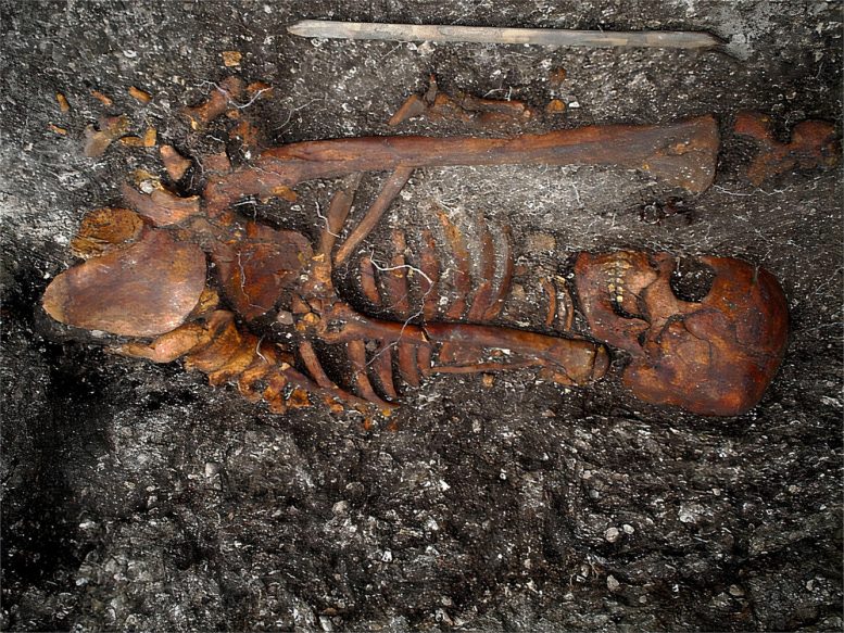 Skeleton at the Site in Jubuicabeira II, Brazil