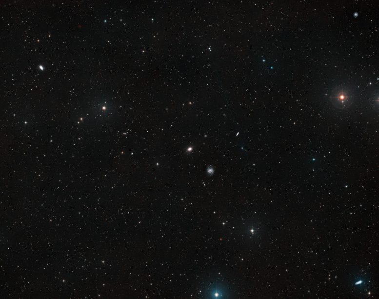 Sky Around Galaxy NGC 1052-DF4