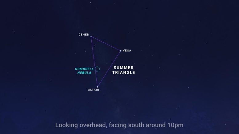 Sky Chart Summer Triangle August 2025