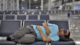 Sleeping at Airport