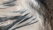 Slope Streaks From Dust Avalanches on Mars in Acheron Fossae
