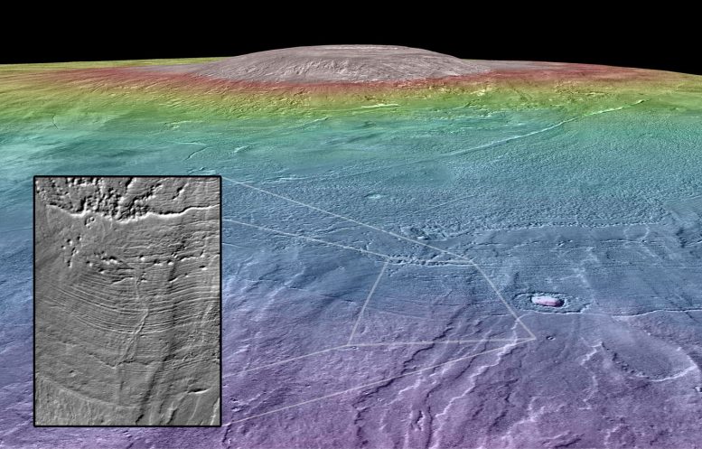 Slopes of Arsia Mons Volcano on Mars May Have Been Home to a Habitable Environment