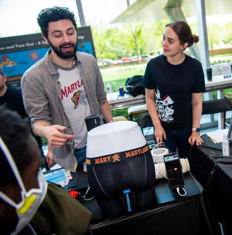 Smart Underwear Prototype Demo at Maryland Day