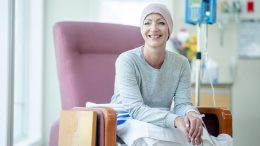 Smiling Cancer Patient During Treatment