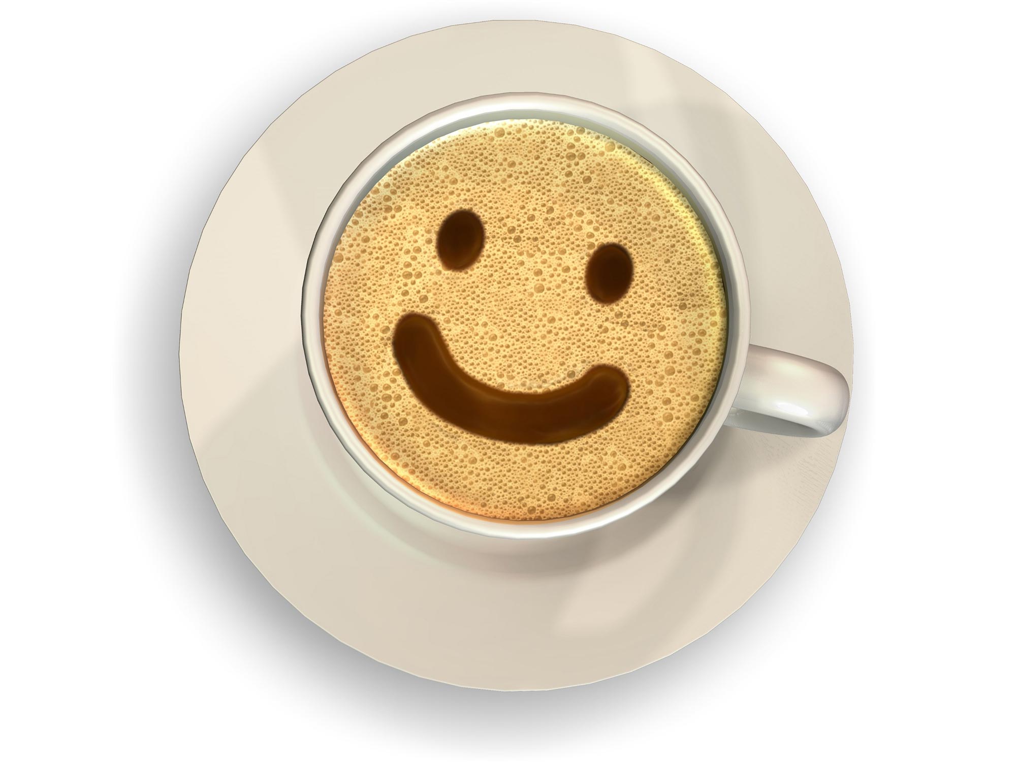 Smiling Coffee Happy