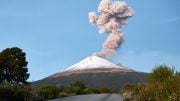 Smoke Popocatepetl Volcano Mexico