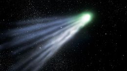 Soaring Green Comet Illustration