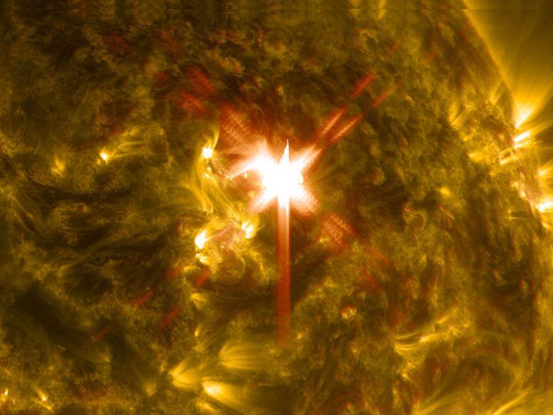 Solar Dynamics Observatory Captures Images of X Class Solar Flare 