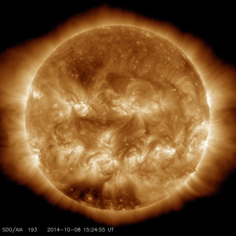 Solar Dynamics Observatory Sun 193 Angstrom