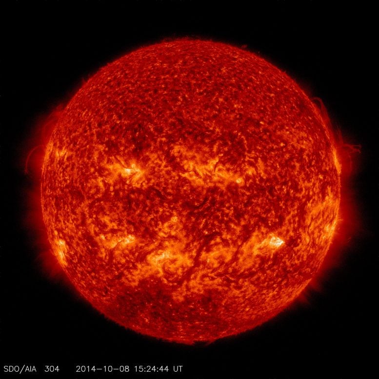 Solar Dynamics Observatory Sun 304 Angstrom