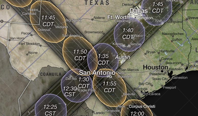 Solar Eclipses Texas Near San Antonio