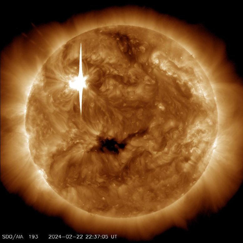 Solar Flare February 22 2024