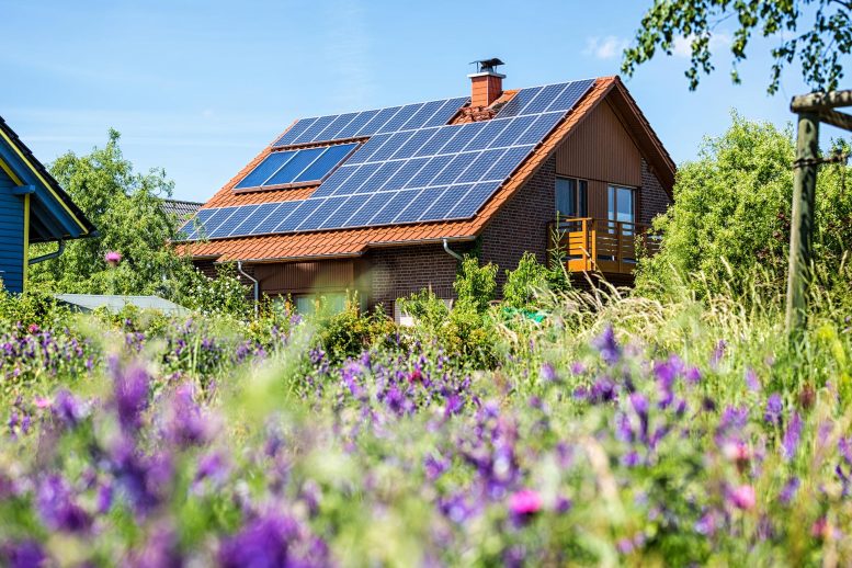 Solar Panels House Roof
