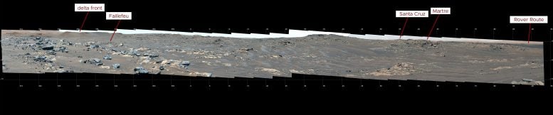 South Séítah Ridges Mars Annotated