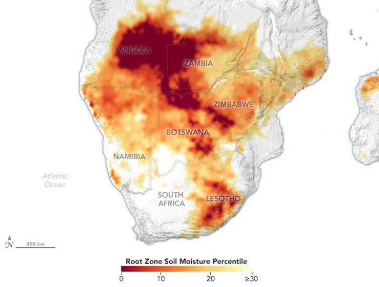 Southern Africa Soil Moisture March 2024 Annotated