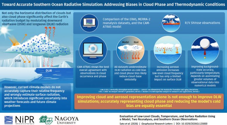 Southern Ocean Cloud Climate Model Comparison
