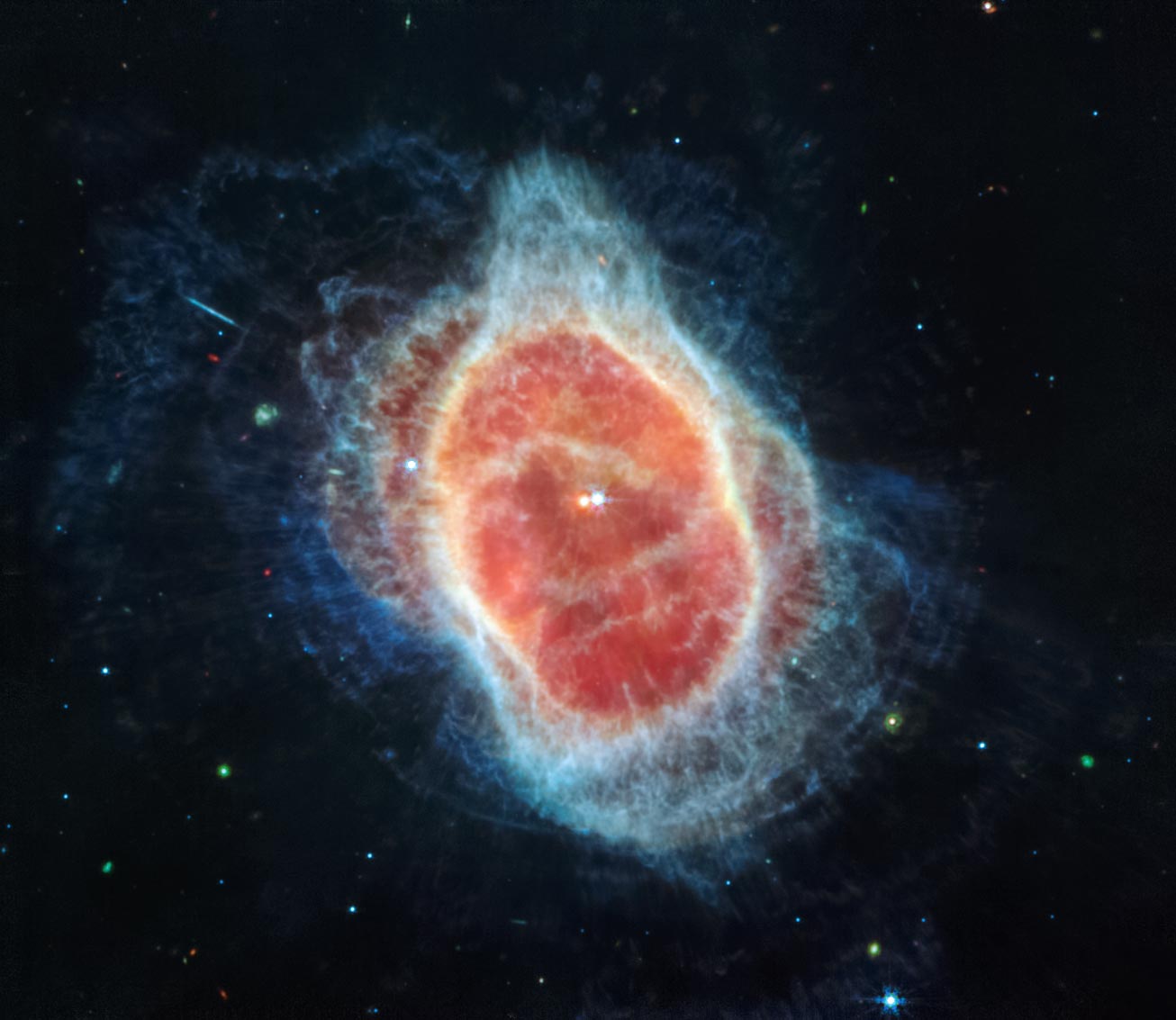 새로운 Webb 망원경 이미지는 별의 죽음의 장면을 보여줍니다
