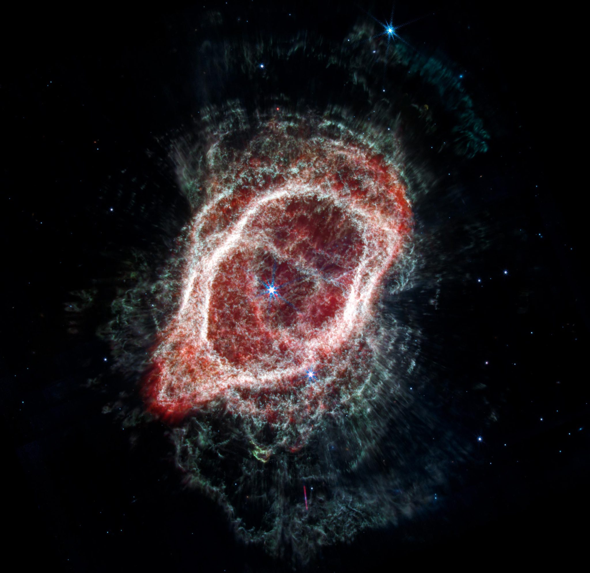 Southern Ring Nebula Speakers (Webb NIRCam and MIRI Composite)
