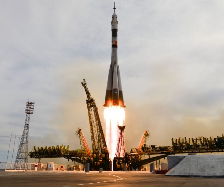 Soyuz Heads to Space Station