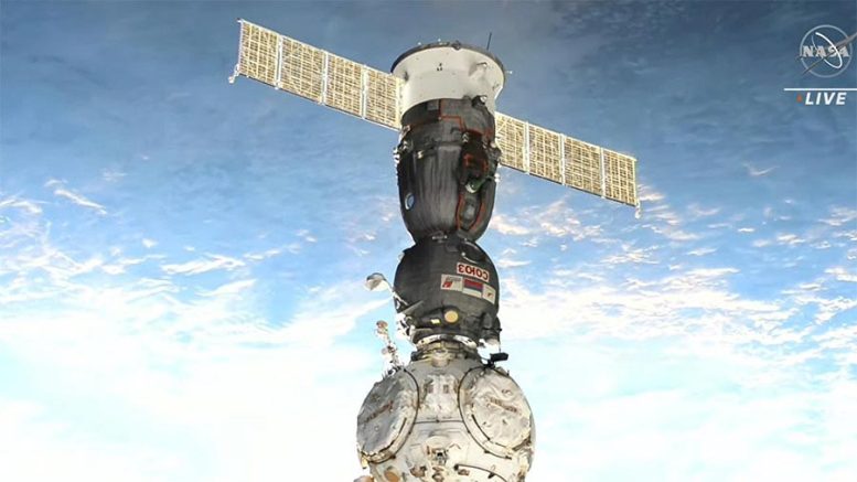Soyuz MS-23 Crew Ship After Docking