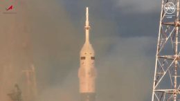 Soyuz MS-25 Spacecraft Lifts Off