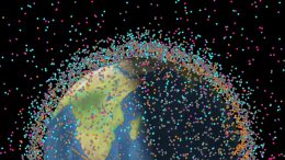 Space Objects Debris Surrounding Earth