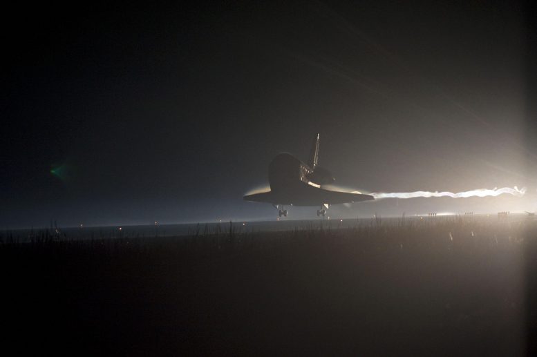 Space Shuttle Atlantis Nears Touchdown