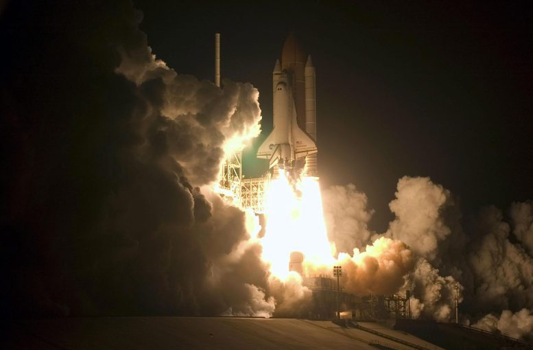 Space Shuttle Endeavour Nighttime Launch