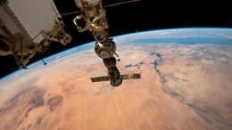 Space Station Orbits Above Northwest Sudan