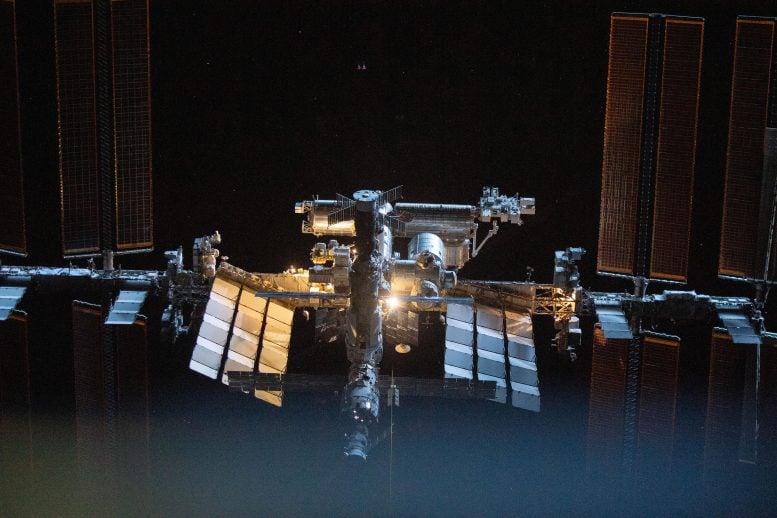 Space Station Pictured From SpaceX Crew Dragon