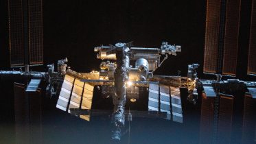 Space Station Pictured From SpaceX Crew Dragon Crop
