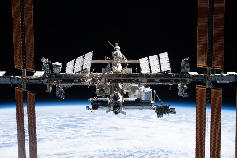 Space Station Pictured From SpaceX Crew Dragon November 2021