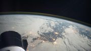 SpaceX Cargo Dragon Above Northern France