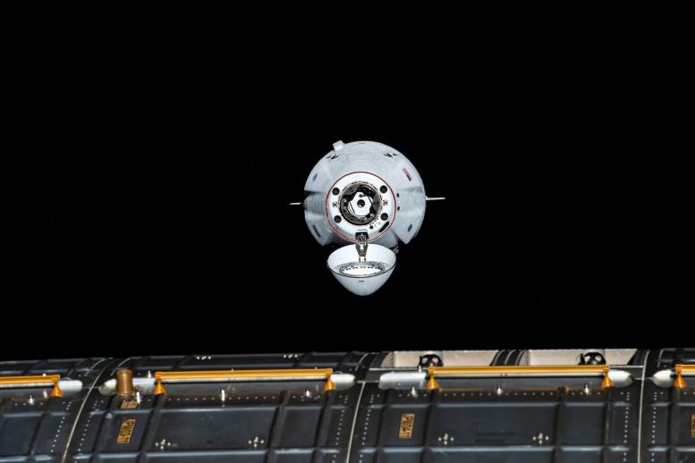 SpaceX Cargo Dragon Approaches ISS