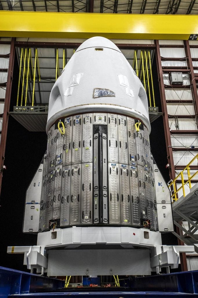 SpaceX Crew-4 Dragon in Hangar