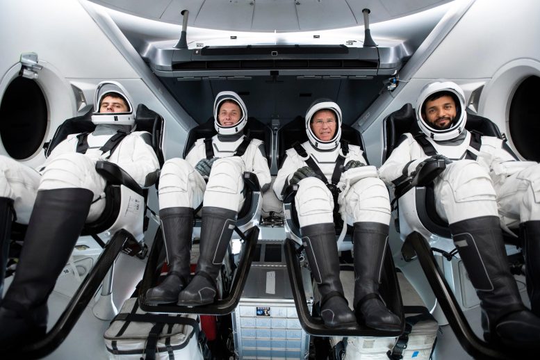 SpaceX Crew-6 Crew Members in Dragon