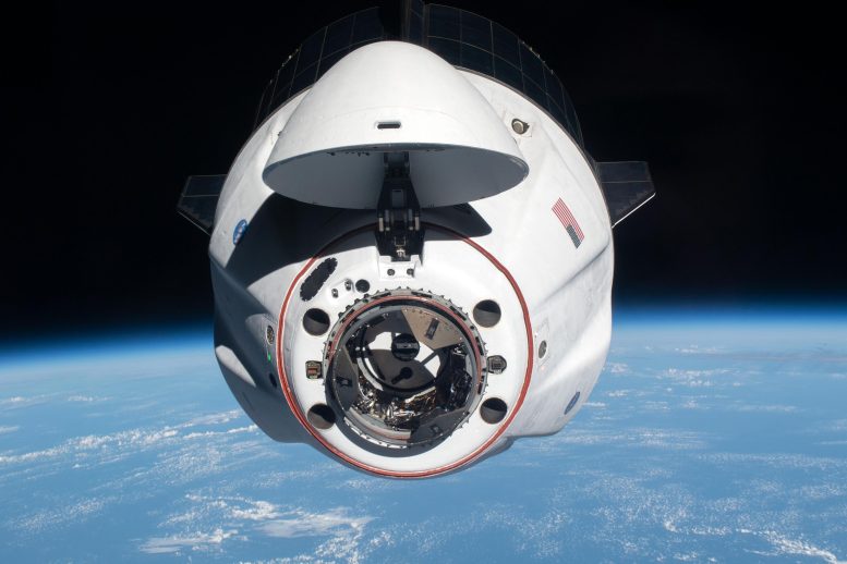 SpaceX Crew Dragon Endeavour Approaches International Space Station