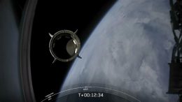 SpaceX Crew Dragon Spacecraft Separates